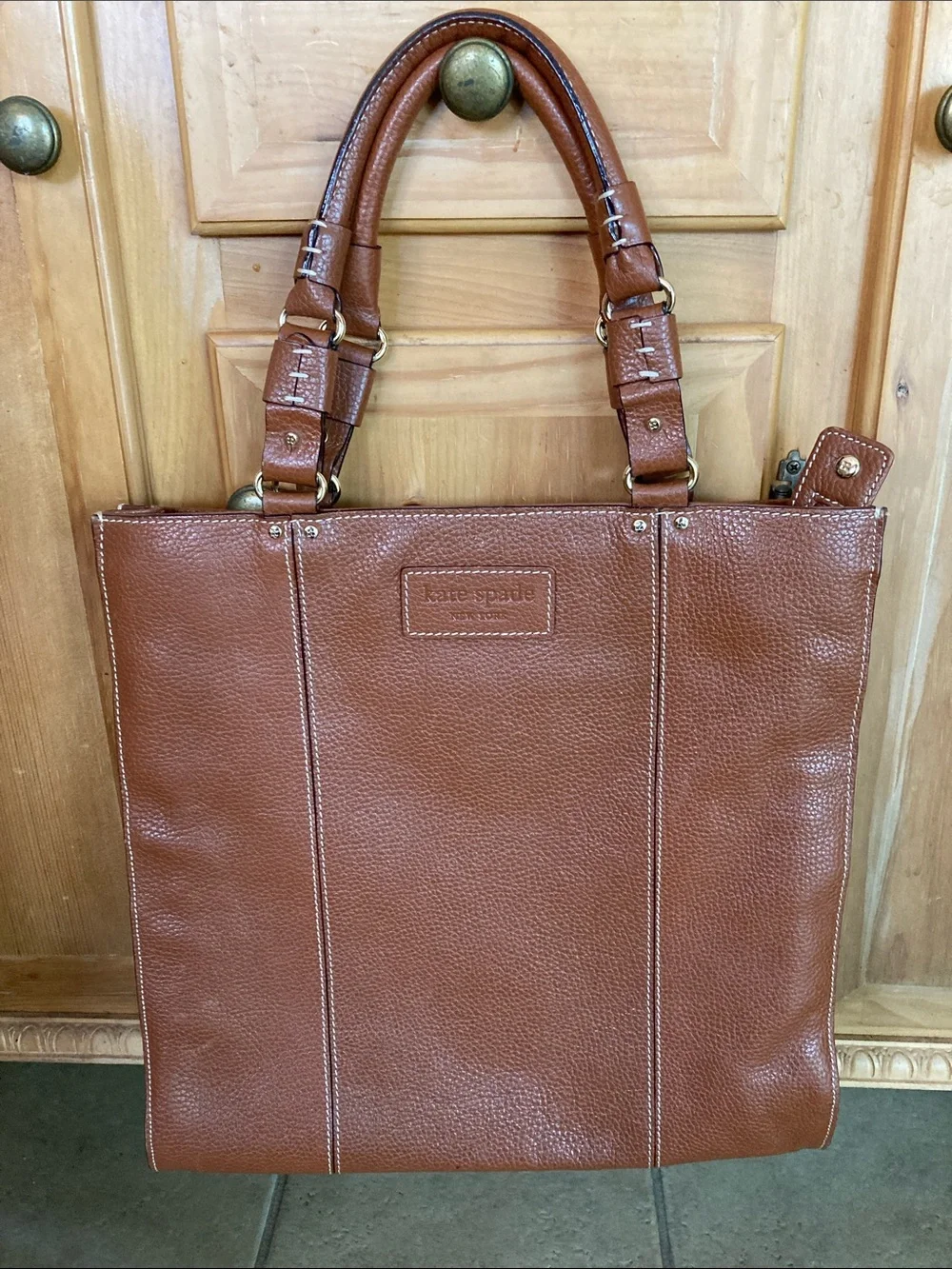 kate spade Cognac Leather Tote Bag